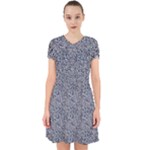 Blue Black Snake Pattern Adorable in Chiffon Dress