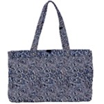Blue Black Snake Pattern Canvas Work Bag