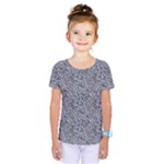 Blue Black Snake Pattern Kids  One Piece T-Shirt