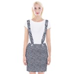 Blue Black Snake Pattern Braces Suspender Skirt