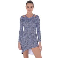 Asymmetric Cut-Out Shift Dress 