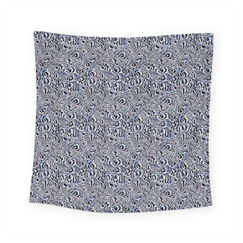 Blue Black Snake Pattern Square Tapestry (Small) from ArtsNow.com