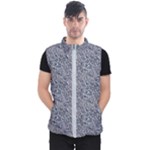 Blue Black Snake Pattern Men s Puffer Vest