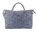 Blue Black Snake Pattern Carry-on Travel Shoulder Bag