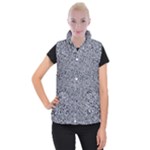 Blue Black Snake Pattern Women s Button Up Vest