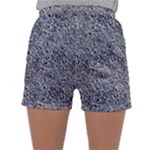Blue Black Snake Pattern Sleepwear Shorts