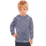Blue Black Snake Pattern Kids  Hooded Pullover