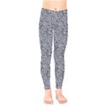 Blue Black Snake Pattern Kids  Leggings