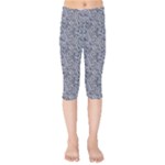 Blue Black Snake Pattern Kids  Capri Leggings 