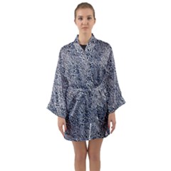 Long Sleeve Satin Kimono 
