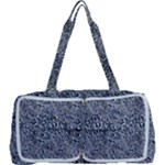 Blue Black Snake Pattern Multi Function Bag