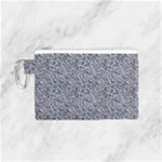 Blue Black Snake Pattern Canvas Cosmetic Bag (Small)