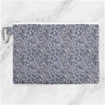 Blue Black Snake Pattern Canvas Cosmetic Bag (XL)