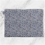 Blue Black Snake Pattern Canvas Cosmetic Bag (XXL)