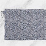 Blue Black Snake Pattern Canvas Cosmetic Bag (XXXL)