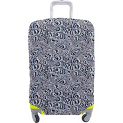 Blue Black Snake Pattern Luggage Cover (Large) from ArtsNow.com