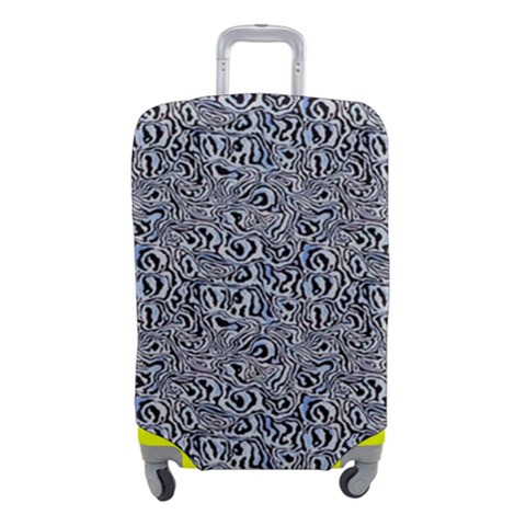 Blue Black Snake Pattern Luggage Cover (Small) from ArtsNow.com