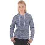 Blue Black Snake Pattern Women s Overhead Hoodie