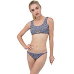 Blue Black Snake Pattern The Little Details Bikini Set
