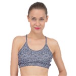 Blue Black Snake Pattern Basic Training Sports Bra