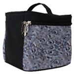 Blue Black Snake Pattern Make Up Travel Bag (Small)