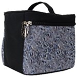 Blue Black Snake Pattern Make Up Travel Bag (Large)