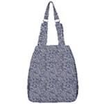 Blue Black Snake Pattern Center Zip Backpack