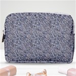 Blue Black Snake Pattern Make Up Pouch (Medium)