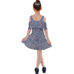 Kids  Shoulder Cutout Chiffon Dress 