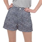 Blue Black Snake Pattern Women s Ripstop Shorts
