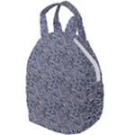 Blue Black Snake Pattern Travel Backpack