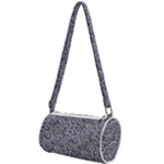 Blue Black Snake Pattern Mini Cylinder Bag