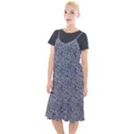 Blue Black Snake Pattern Camis Fishtail Dress