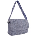 Blue Black Snake Pattern Courier Bag