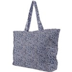 Blue Black Snake Pattern Simple Shoulder Bag