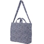 Blue Black Snake Pattern Square Shoulder Tote Bag