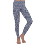 Blue Black Snake Pattern Kids  Lightweight Velour Classic Yoga Leggings