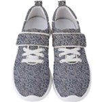 Blue Black Snake Pattern Men s Velcro Strap Shoes