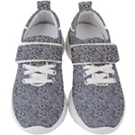 Blue Black Snake Pattern Kids  Velcro Strap Shoes