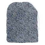 Blue Black Snake Pattern Drawstring Pouch (3XL)