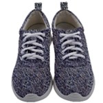 Blue Black Snake Pattern Mens Athletic Shoes