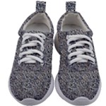 Blue Black Snake Pattern Kids Athletic Shoes