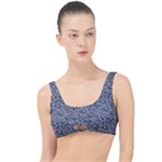 Blue Black Snake Pattern The Little Details Bikini Top