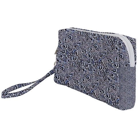 Blue Black Snake Pattern Wristlet Pouch Bag (Small) from ArtsNow.com