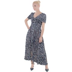 Button Up Short Sleeve Maxi Dress 