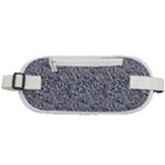 Blue Black Snake Pattern Rounded Waist Pouch