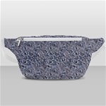 Blue Black Snake Pattern Waist Bag 