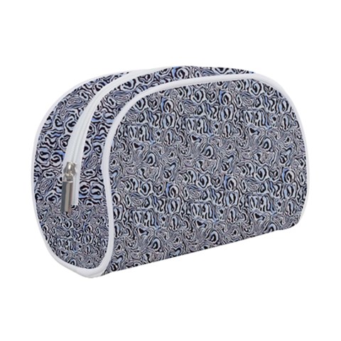Blue Black Snake Pattern Make Up Case (Small) from ArtsNow.com