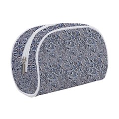 Blue Black Snake Pattern Make Up Case (Small) from ArtsNow.com