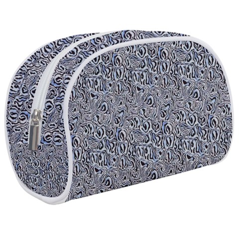 Blue Black Snake Pattern Make Up Case (Medium) from ArtsNow.com